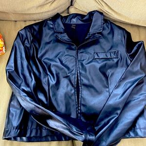 Shein S Faux leather shirt Women’s blazer